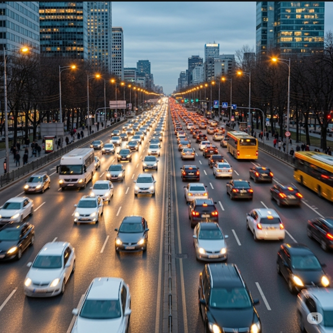 Image d'une route avec des voitures